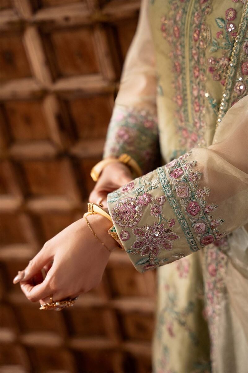 Sheenora Luxury Organza 3-Piece Suit with Heavy Embroidery & Adda Work Unstitched - SN84255 - Image 8