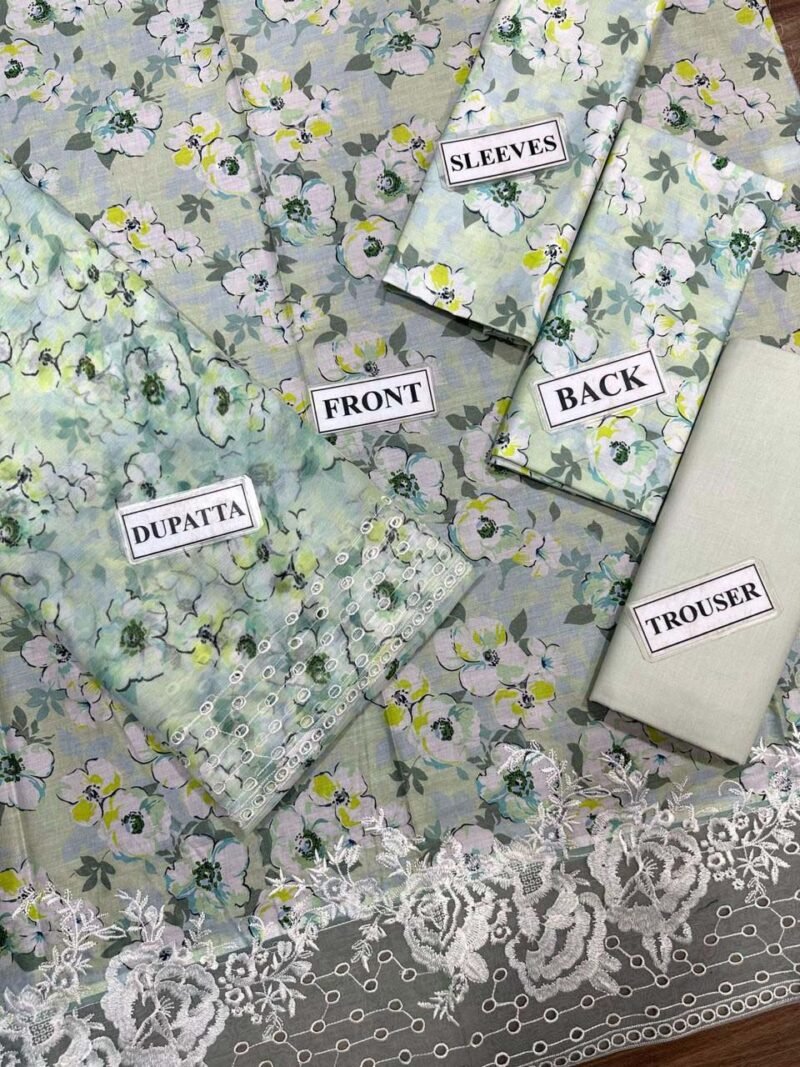 Gul Ahmed 3 Piece Digital Printed Lawn - Image 6