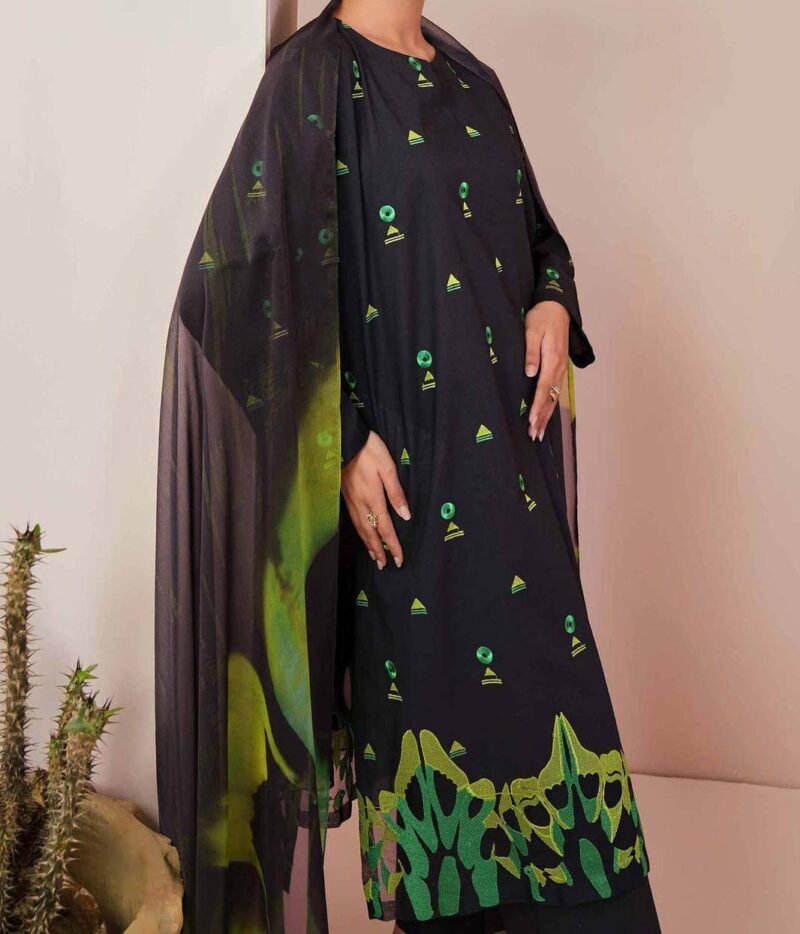 Nishat Linen 3 Piece - Embroidered Suit