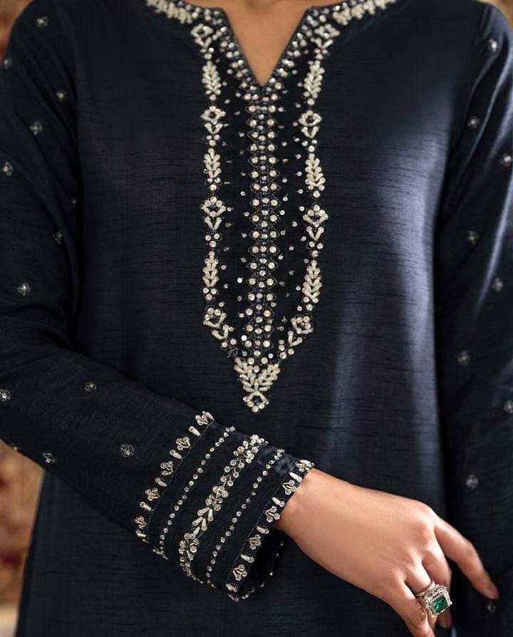Iznik 3 PC Unstitched Embroided Suite - IZK24 - Image 3