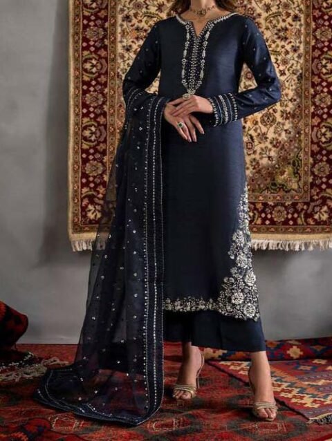 Iznik 3 PC Unstitched Embroided Suite - IZK24