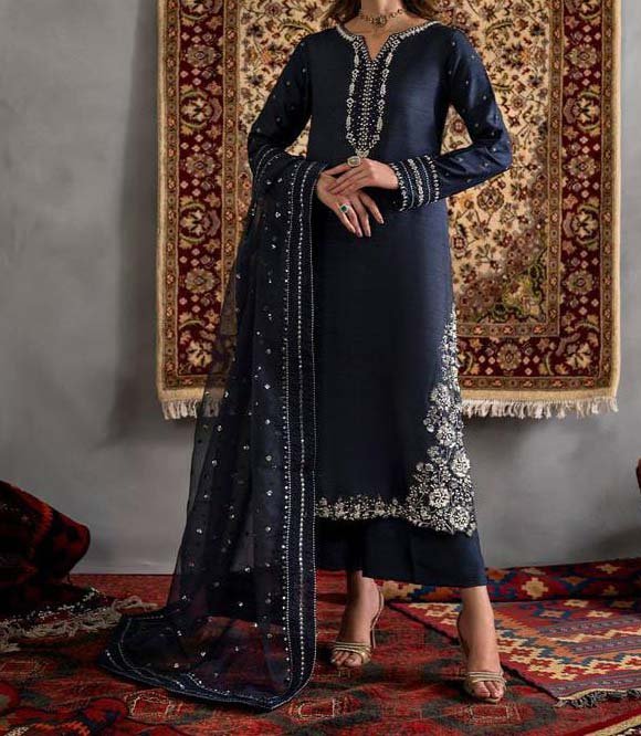 Iznik 3 PC Unstitched Embroided Suite - IZK24