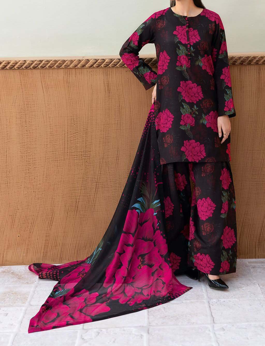 Afsanah - 3 PC DIGITAL PRINTED LAWN SUIT AN534135 - Image 3