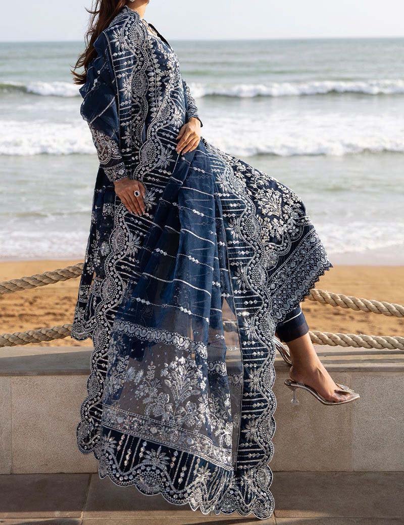 GULAAL - 3 Piece Unstitched Embroidered Organza Suit - LP-36534 - Image 3