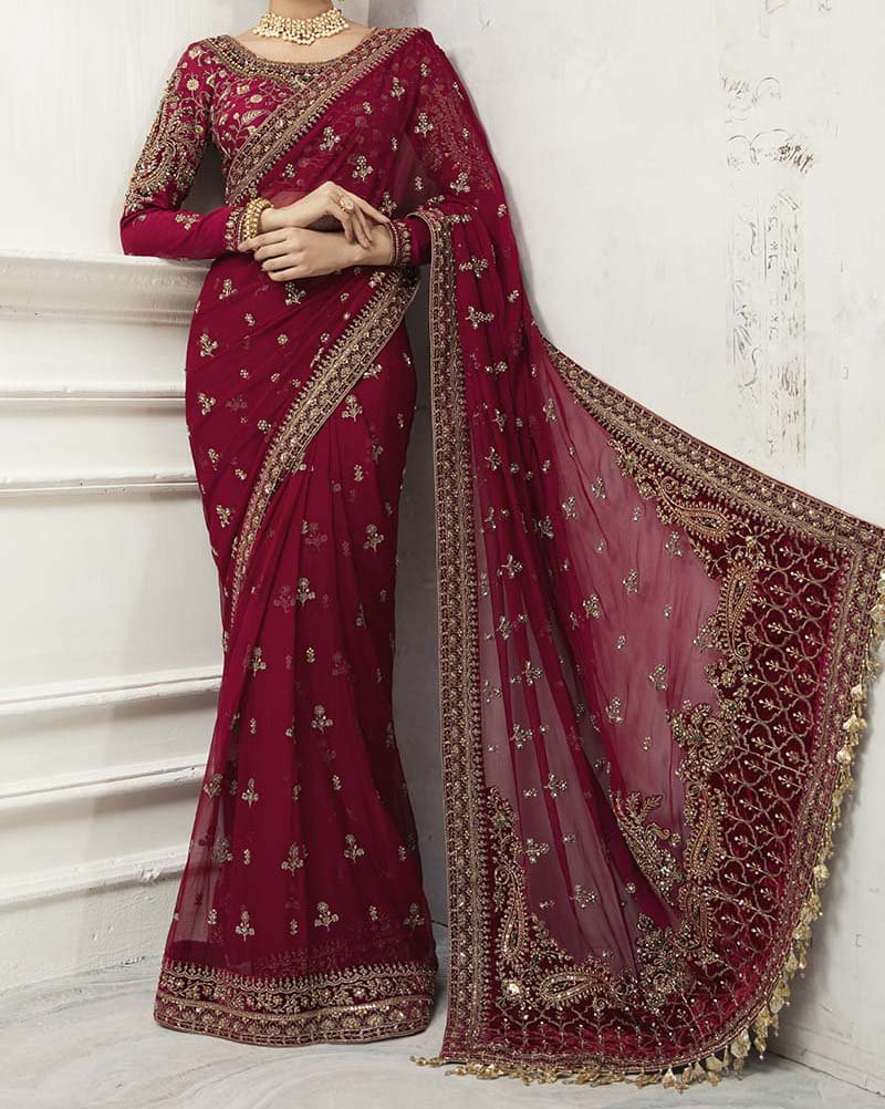 Maria B Unstitched Saree -MB35413