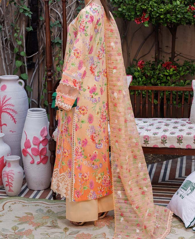 RajBari Printkari Embroidered Lawn Suit Unstitched 3 Piece - Image 7