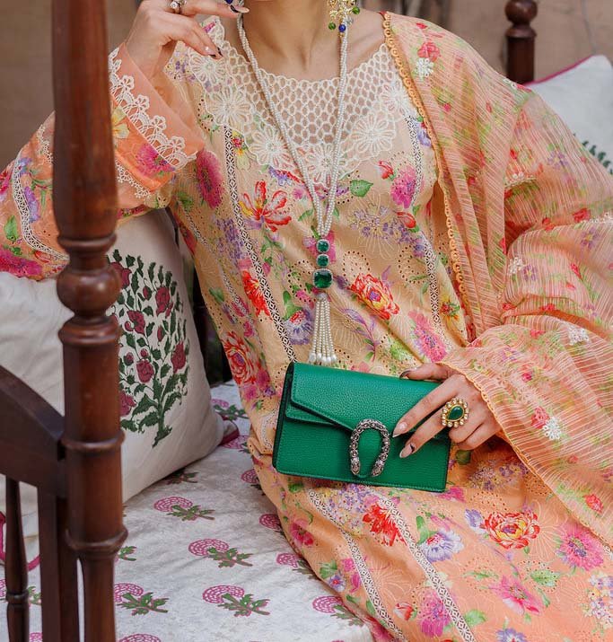 RajBari Printkari Embroidered Lawn Suit Unstitched 3 Piece - Image 9