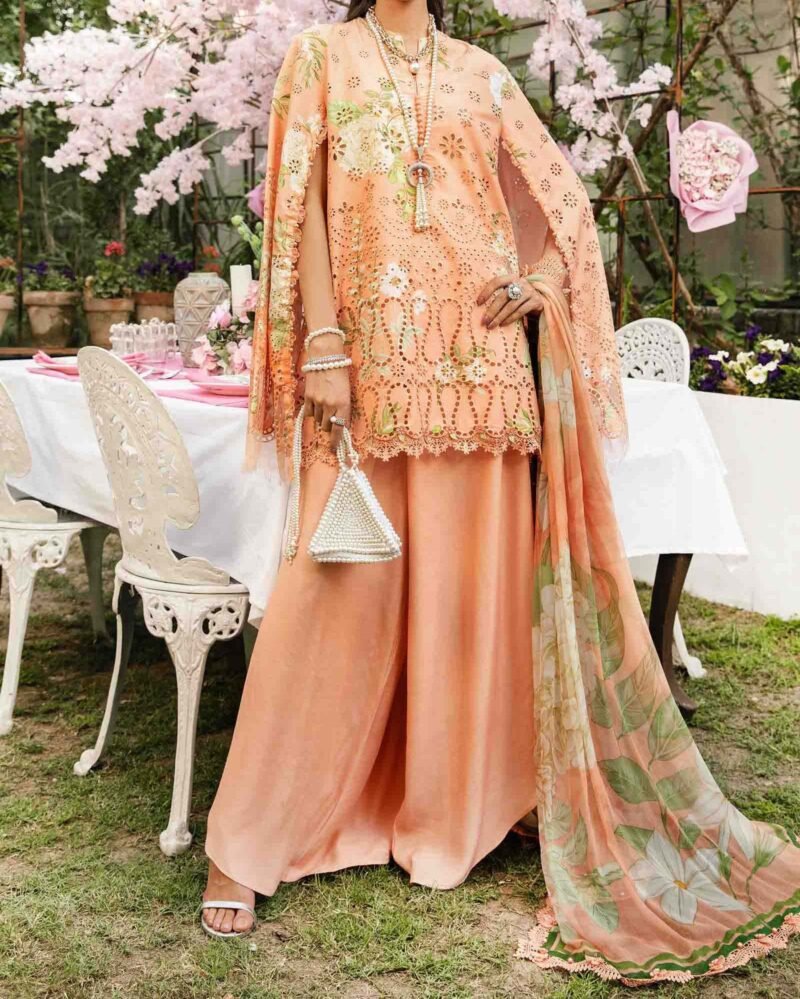 Maria B 3 Piece Unstitched Embroidered Lawn Suit