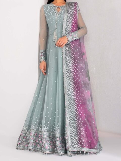 Jazmin 3-Pcs Elegant Luxe Edition Embroidered Chiffon Maxi with Net Dupatta JQ42213