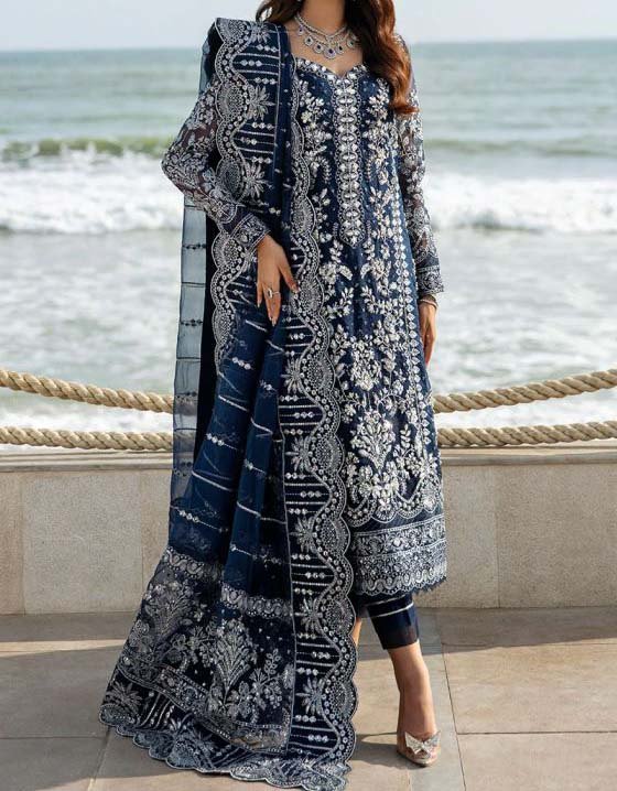 GULAAL - 3 Piece Unstitched Embroidered Organza Suit - LP-36534 - Image 2