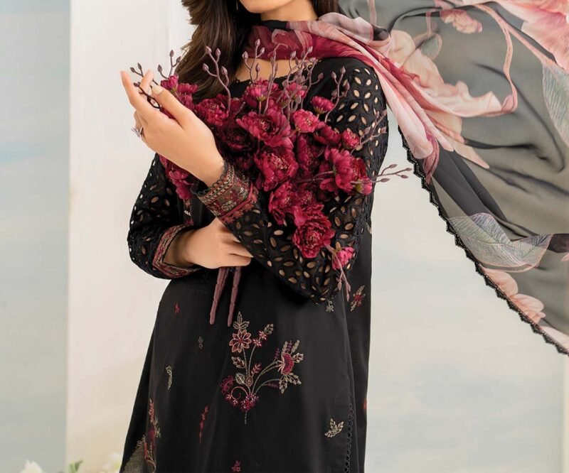 IZNIK-3PC DHANAK EMBROIDERED SUIT - IK54252 - Image 7
