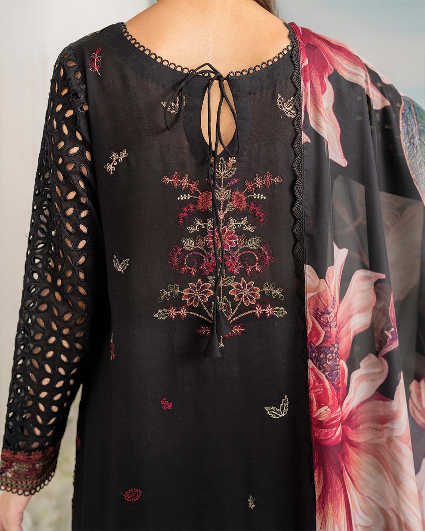 IZNIK-3PC DHANAK EMBROIDERED SUIT - IK54252 - Image 6