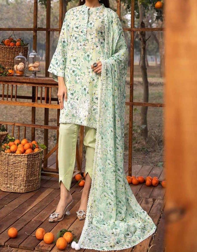 Gul Ahmed 3 Piece Digital Printed Lawn - Image 4