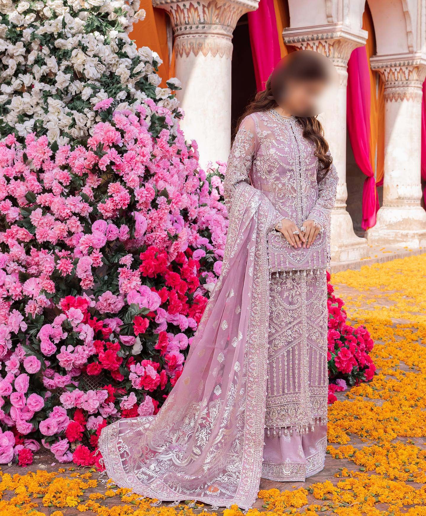 Kanwal Malik Organza Embroidered 3-Piece with Satin Silk Trouser Unstitched KM846532