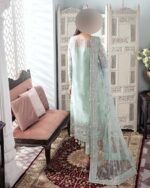 Gulaal Heavy Embroidered Net 3-Piece Suit – Unstitched UP53 - Image 2