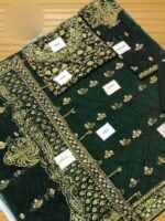 Maria.B Wedding Collection 2023 – Heavy Embroidered Net Saree UP27 - Image 2