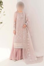 Baroque Organza Embroidered 3-Piece Suit – Unstitched UP54