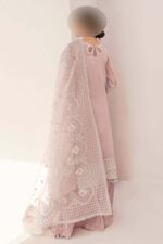 Baroque Organza Embroidered 3-Piece Suit – Unstitched UP54 - Image 3