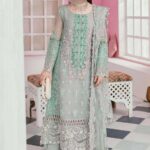 Elaaf Bridal Organza Embroidered 3-Piece Suit UP14