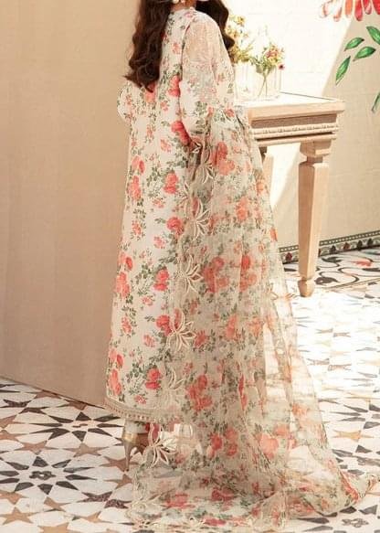 Vaniya Embroidered Lawn 3 Piece Unstitched Suit - Image 2